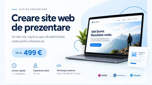Creare site web de prezentare