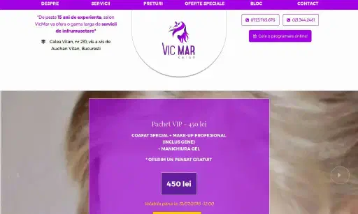 Vicmar Salon | Salon infrumusetare vitan